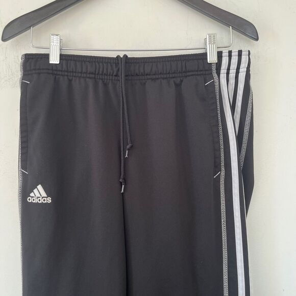 adidas Black Track Pants with White Stripes - Picture 6 of 9